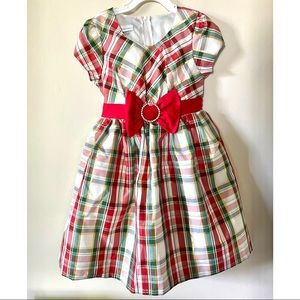 Bonnie Jean Plaid Holiday Dress